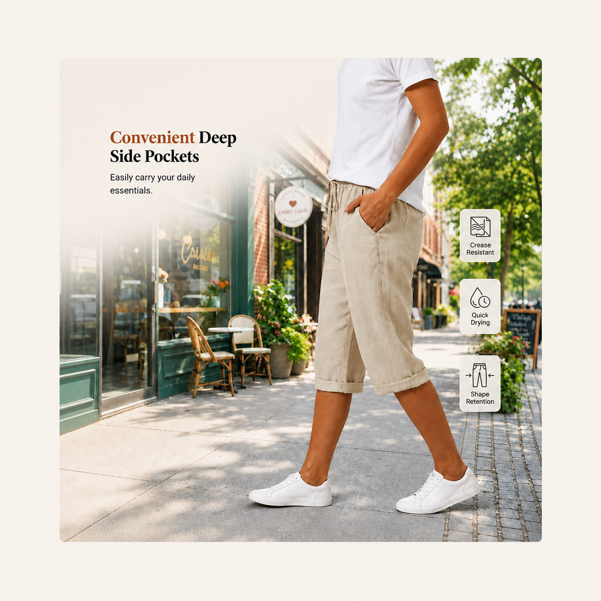 Isla™ Timeless Linen-Cotton Pants