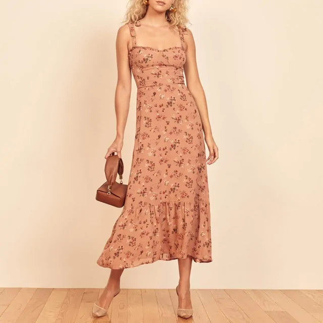 Elegant Vintage Floral Dress