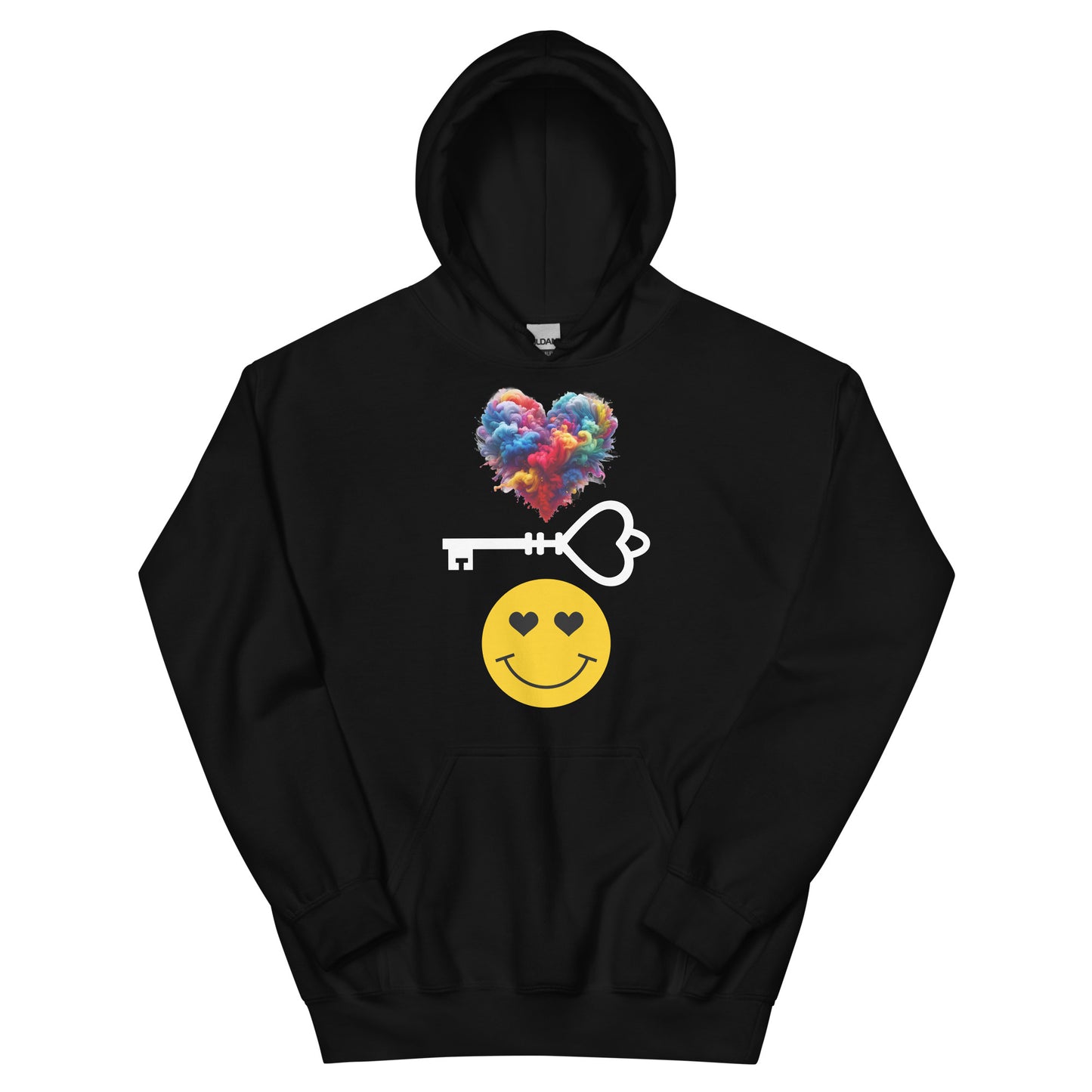 Love is the Key to Happiness Custom Hoodie