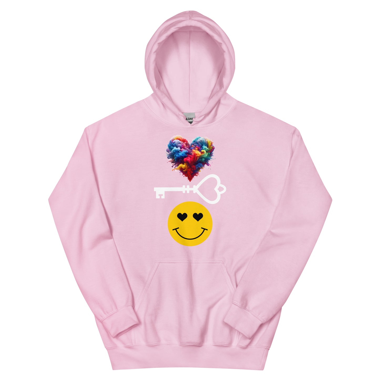 Love is the Key to Happiness Custom Hoodie